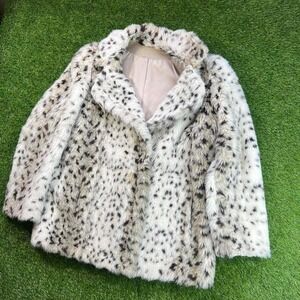 VTG Mirage Outerwear Women's Faux Fur Snow Leopard Medium/Large